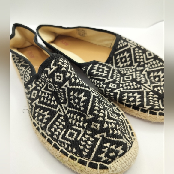 J Crew Loafer Shoes Size 10 Woven Flats Moccasin Style Womens Espadrilles - Picture 3 of 8